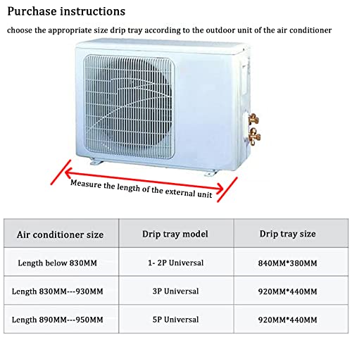 Support de montage pour climatiseur extérieur avec bac condensats sol - 5