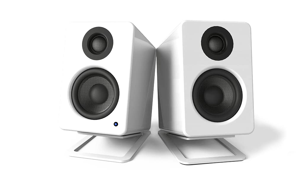 MYL DSS Metal Desktop Speaker Stands Mini Pair (White)