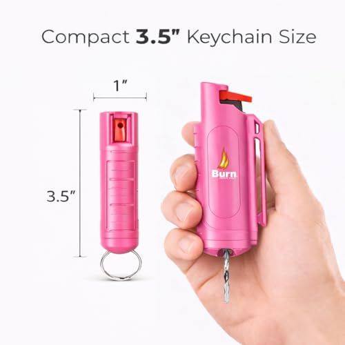 Burn Pepper Spray Keychain