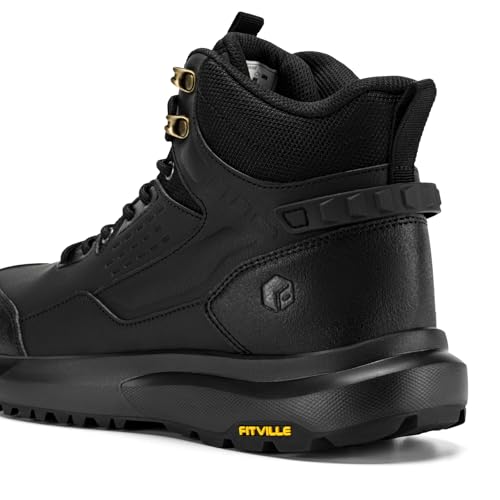 FitVille Wide Mens Boots, Orthopedic Men's Hiking Boots Extra Wide Shock-Absorbing Outdoor Trekking Backpack Shoes for Men, Arch Support for Plantar Fasciitis, Flat Foot, Bunion - Image 6