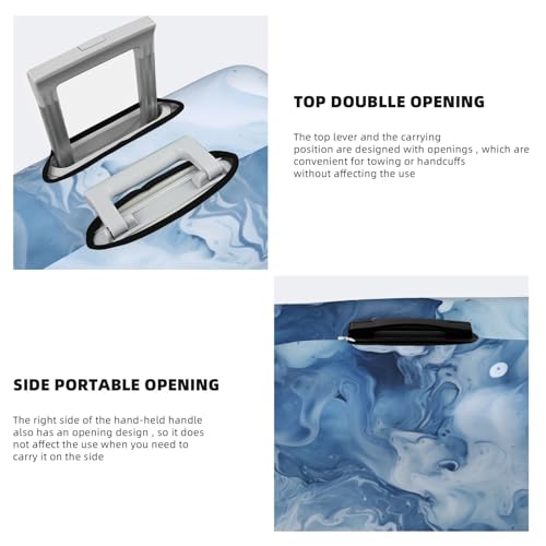 Suitcase Covers for Luggage, Luggage Cover Protector Fits 18-32 Inch Luggages (Blue Watercolor, L)4