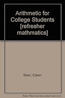 Arithmetic for College Students [refresher mathmatics] B000PHSJ74 Book Cover