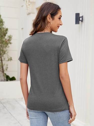 Women's Basic T Shirts Pack V Neck Short Sleeve Tees Loose Fit Tshirts Summer Casual Fashion Soft Tee Tops S-XXL4