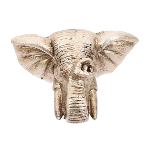 HYTROVE Elephant Head Wall Mounted Fountain Spout Water Flow Garden Decor Unique Outdoor Pool Sprayer Nozzle for Artistic Features Elephant Design