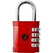 Kłódka 4-cyfrowy zamek szyfrowy - do szatni na siłowni, do bramy zewnętrznej, szopy, ogrodzenia i przechowywania - odporny na warunki atmosferyczne metal - bez klucza, łatwy w montażu, resetowalna - czerwona