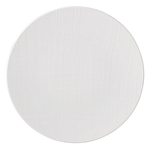 Plato de servicio Bernardaud Organza blanco 11.75 pulg. miniatura 1