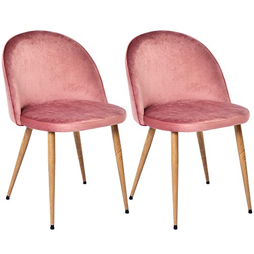 オーエスジェイ ダイニングチェア ベルベット デザイナーズ家具 サイドシェルチェア イームズチェア シェルチェア 椅子 いす リプロダクト 北欧 おしゃれ デザイナーズ チェアー モダン 蘇芳香ピンク セット チェア2脚