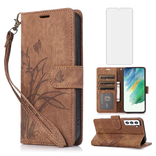 Coque Samsung S22 Plus Asuwish étui portefeuille avec protège-écran