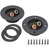 Bornier pour haut-parleur : fabrication sophistiquée, qualité stable, résistant vieillissement, à la chaleur et à la corrosion, pour plus de praticité. adaptateur pour câble haut-parleur vers subwoofer