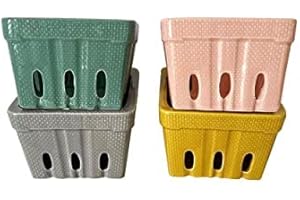 First of a Kind Stoneware Berry Baskets