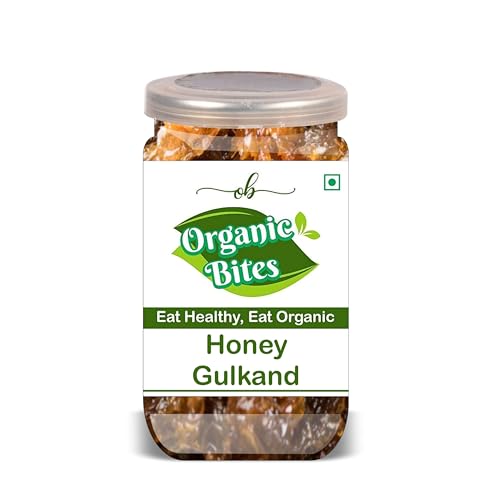 ORGANIC BITES Honey Gulkand 300 Gram Airtight Container image 3