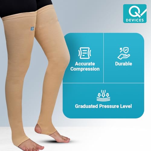 Image of Q DEVICES Varicose Vein Stockings Above Knee