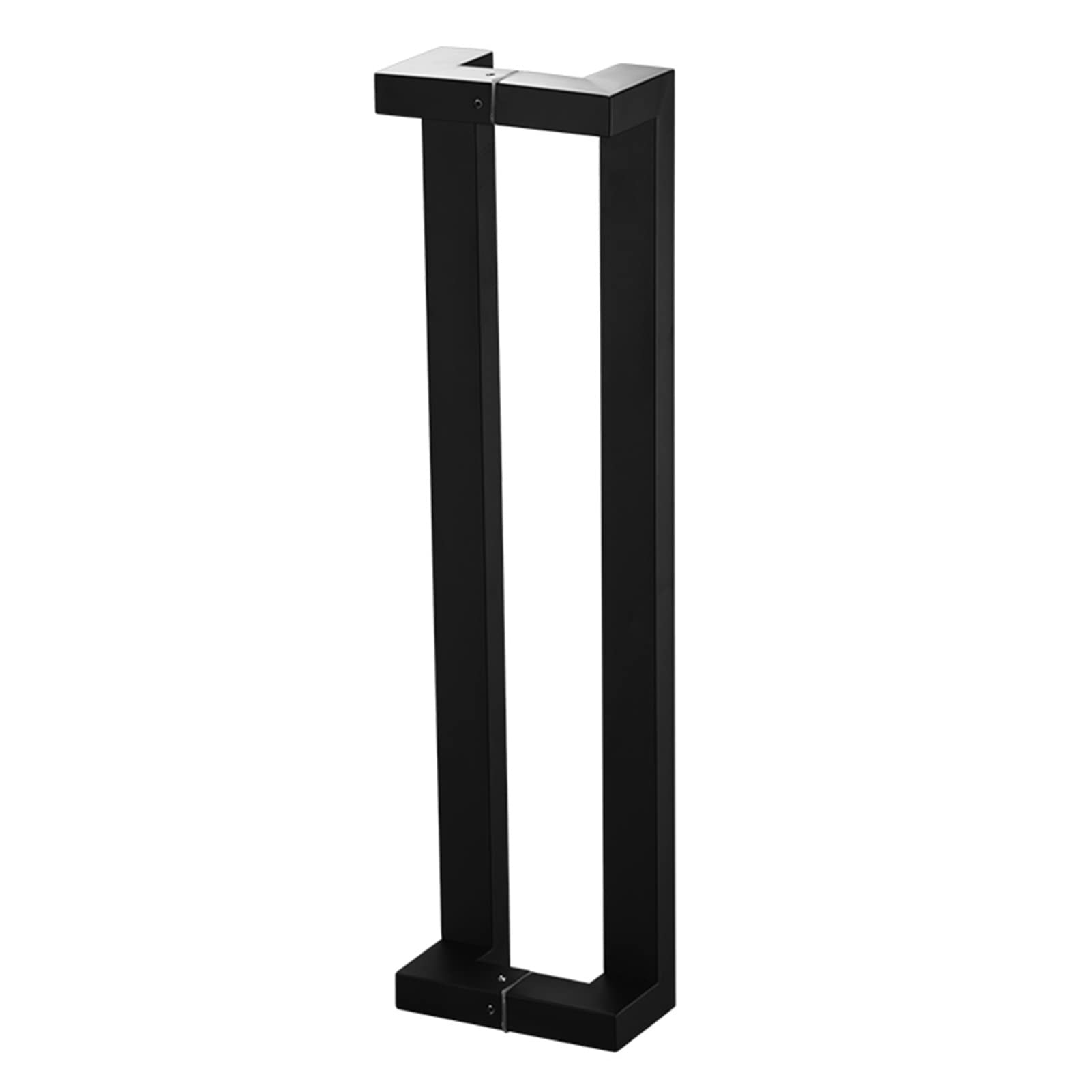 Poignées de porte d'entrée de salle de bain de style moderne et noir mat en longueur 80 cm