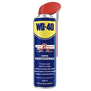 WD-40 Prodotto Multifunzione Lubrificante Spray Con Sistema Doppia Posizione, 500 ml, Bianco