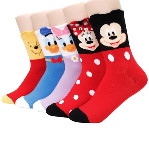 socksense Cartoon Character Series Women and teen girls Licensed Socks Collection (Festival_5pairs)