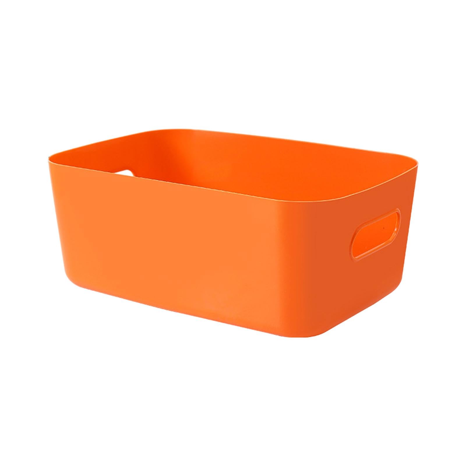 Enakshi (LABEL) Creations Desktop Storage Basket Stylish Cosmetic Organizer for Dresser Shelves Closet OrangeHome & Garden|Household Supplies & Cleaning|Home Organization|Storage Boxes 1