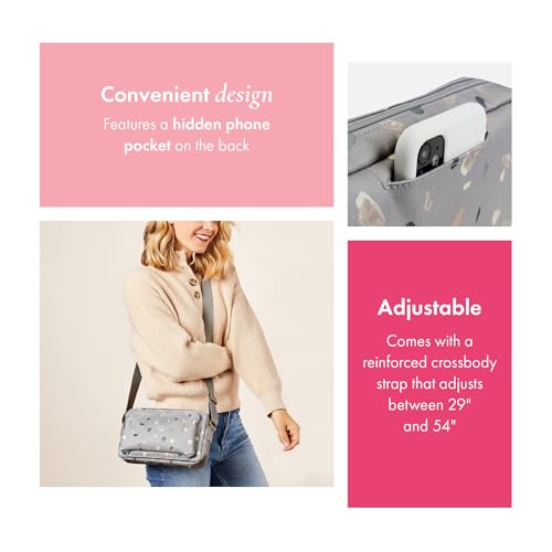 THIRTY-ONE Gifts All Zipped Up Crossbody Purse, Zipper-Top Crossbody Bag for Women4