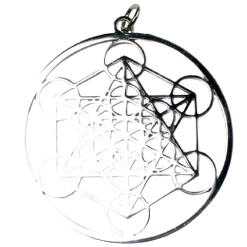 メタトロンキューブ 40mm ペンダント 304ステンレス製 神聖幾何学図形・タリズマン (護符) 7090