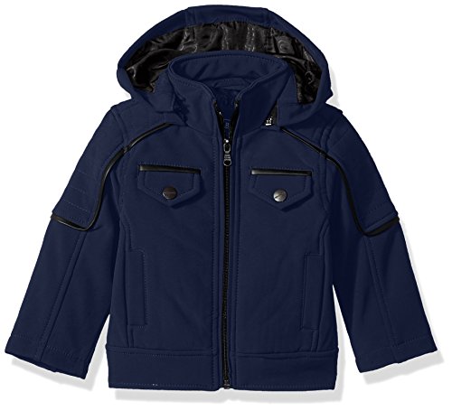 URBAN REPUBLIC Baby Boy's Ur Boys Soft Shell Jacket Outerwear, Navy 6422IN, 24M