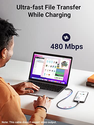 Image of UGREEN 100W USB C to USB C Cable, Type C Power Delivery PD Fast Charging Cord, USB2.0 480Mbps for iPhone 16 Pro Max, MacBook Pro, iPad Pro, Dell XPS, Chromebook, Pixel, Galaxy S24, Switch, 0.5M, Black