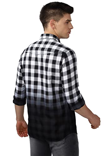 Image of Van Heusen Men's Checkered Slim Fit Shirt