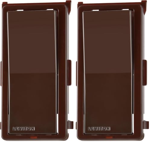 Image of Leviton DDKIT-SB Decora Digital /Decora Smart Switch Color Change Kit, Brown (Pack of 2)