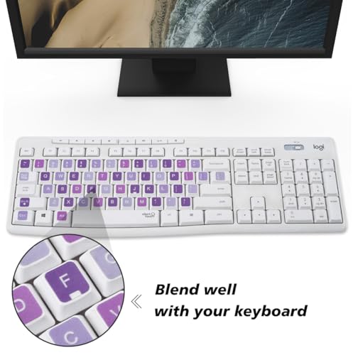 Stickers Universales para Teclado en Inglés 3 Piezas miniatura 2
