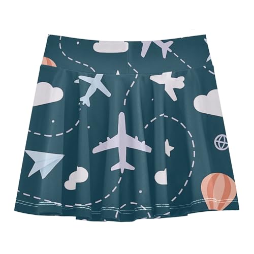 Tennis Skirt for Girls with Shorts Flowy Little Girls Skirt Kids Cheer Skirt with Pockets2