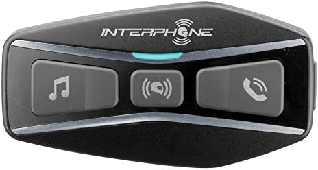 Interphone Cellularline, for Motorcycle with Bluetooth Communication, Model U-Com 4, Distance 1.6 Km, Compatible with OEM and GPS, Waterproof, Universal