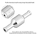 Step Aluminium One way Non return Valve, Inline Check Valve for Fuel Gas Liquid Air for Marine Automotive RV (6mm