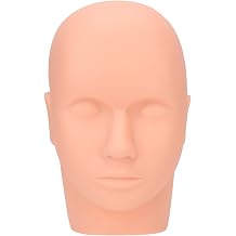 Cosmetology Doll Face Eyelash Extension Mannequin Makeup Head Reusable Makeup Silicone for Massage Skin Colour