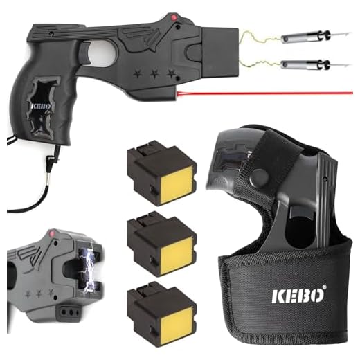 KEBO Stun Gun with LED and Safety Features