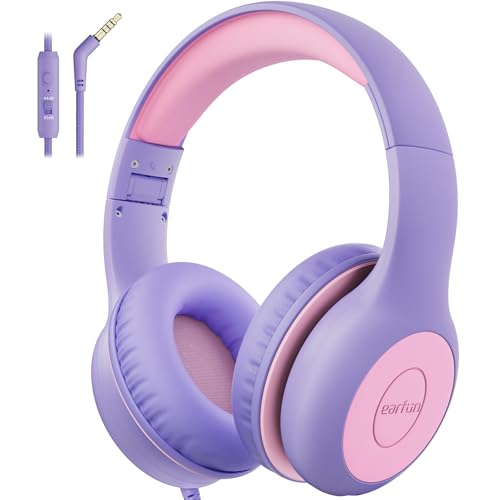 EarFun Kids Headphones Wired — 85 dB Volume-Limited with Share Port