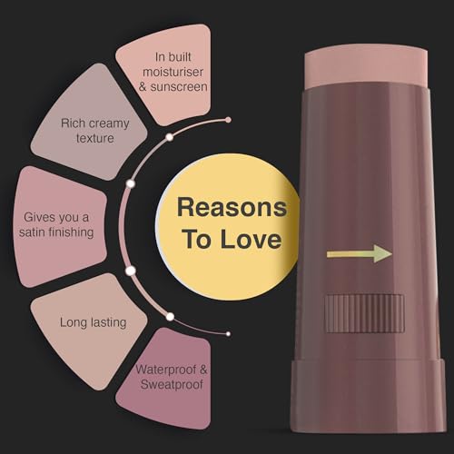 Image of Olivia Instant Waterproof Makeup Stick with SPF 12-05 Touch & Glow | 3-in-1 Foundation, Concealer & Moisturizer | Sweatproof, Long-Lasting Base Makeup | Evens Skin Tone & Hides Blemishes