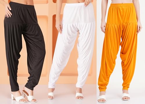 Image of Buy That Trendz Patiala Salwar for Women Relaxed Fit Viscose Patiyala Salwar Harem Bottom Pants
