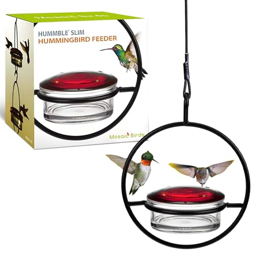 Mosaic Birds Hummble Slim Hummingbird Feeder M045-301 3.4 Ounce Capacity Clear 1 Piece
