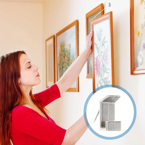 Image of INCREWAY 24Pcs Claw Drywall Picture Hanger Nail-Free Picture Hangers Easy Tool-Free Drywall Gypsum Board Wall Art Hanger Hooks for Photo Frame, Small Mirrors, Artworks