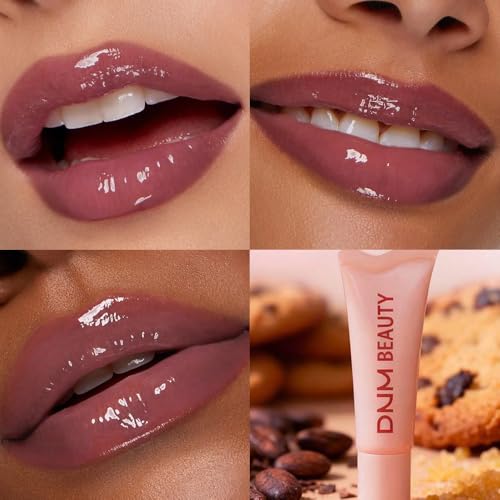Image of Tinted Lip Serum Melting Lip Balm, Hydrating Tinted Lip Balm For A Glossy Finish & Soft, Nourished Lips with Plumping Polypeptides, Supple Lips, Vegan & Cruelty-Free (03#Cocoa Cookie)