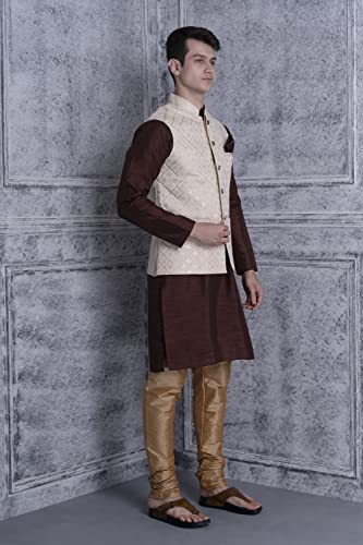 Image of Ethluxis Men's Silk Blend Kurta Set