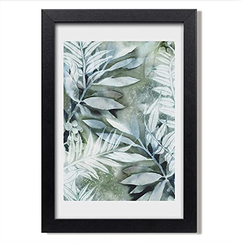Cadre en bois décoratif feuilles Tulup pour illuminer votre salon moderne 20x30