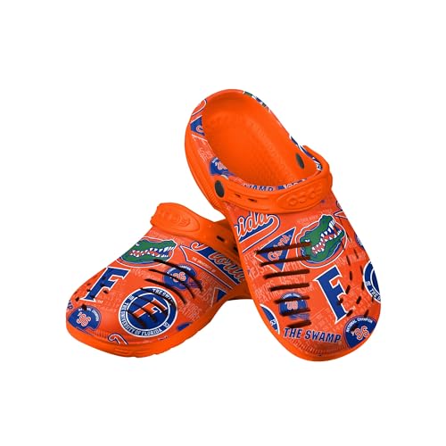 FOCO Men's NCAA College Team Logo Garden Water Sandals Shoes Slipper Clogs with Stap
