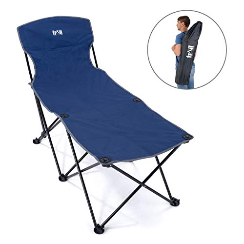 Folding Garden Sun Lounger, Portable Lightweight Aluminium Recliner, Adjustable Backrest, Camping Beach Outdoor, Shoulder Bag Included