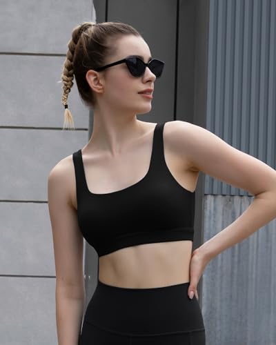 Image of Sports Bras for Women High Support, Molded Cup High Impact Criss Cross Back Workout Yoga Bra No Removable Padded Bra