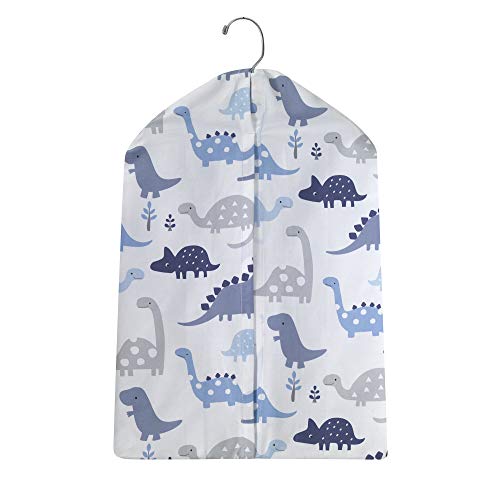 Image of Bedtime Originals Roar Dinosaur Diaper Stacker, Blue/Gray/White, 1 Count