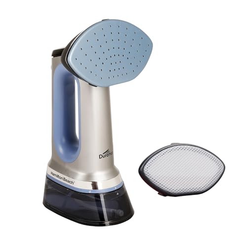 Hamilton Beach Patented Durathon 3-in-1 Garment Steamer, 10 year Soleplate warranty, Garment Steamer for Clothes, Steam Iron & Dry Iron for Clothes,...