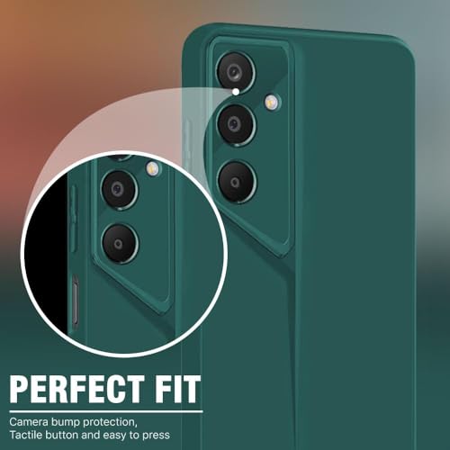 Image of WOW IMAGINE Slim Back Cover for Samsung Galaxy M16 5G | Galaxy F16 5G | Blade Series Ultra Thin Case with Lightweight Design | Camera Protection | Soft Matte Silicone Flexible Mobile Case - Green
