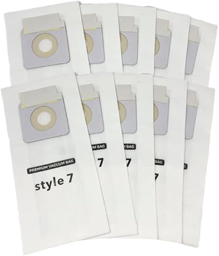 NorthShore Vacuum Paquete de 10 bolsas de repuesto para adaptarse a las bolsas Bissell Style 7 compatibles con aspiradoras verticales Bissell. Parte