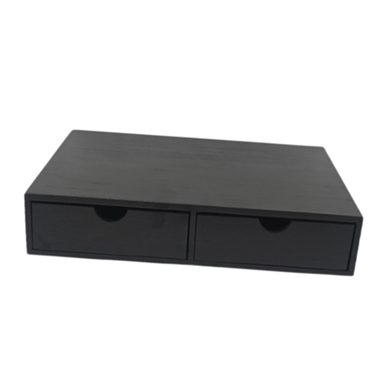 Multifunktionale Aufbewahrungsbox für Kaffeekapseln Aus Holz, Ideal Als Organizer für Kaffee Und Tee, Espresso Zubehör für Bar Und Zuhause, Schwarz