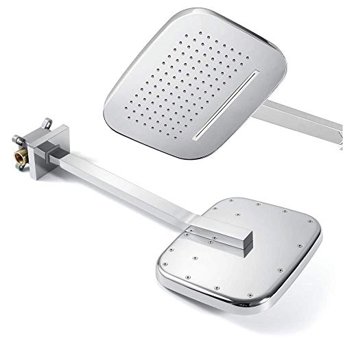 Ensemble de douche à effet pluie en chrome poli CHEWYNP pour salle de bain luxueuse