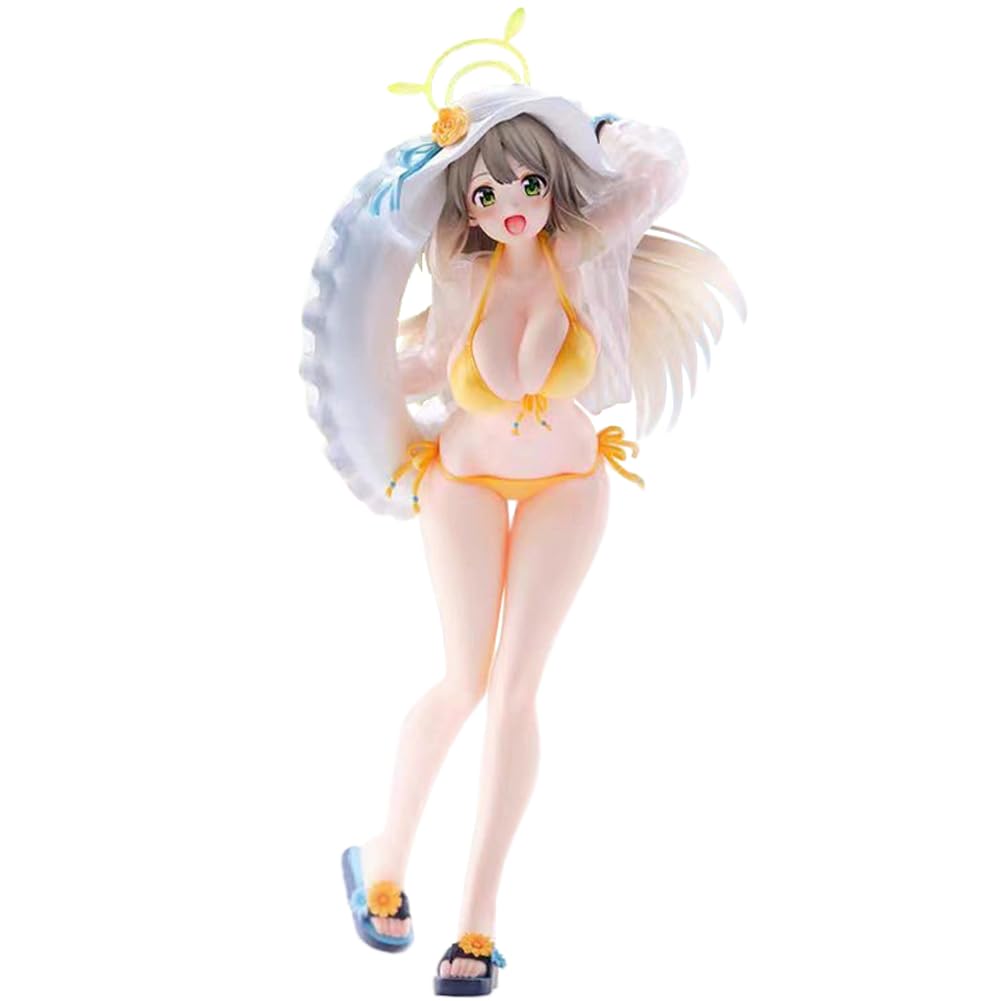 Zhongkaihua Blue Archive Figure Lzayoi Nonomi Figure 22CM Summer Beach Swimsuit, PVC Model Anime Figurine Computer Desk Home Decoration Birthday Gift for Fans